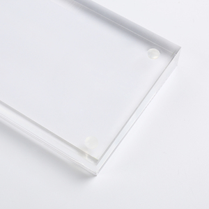 Tùy chỉnh sang trọng nghiêng trở lại dấu hiệu Acrylic chủ vát toàn màn hình quảng cáo Acrylic bảng thẻ giá Bảng hiển thị - Product Image 4