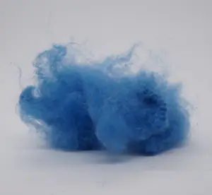 Fibre de polyester 3d discontinue bleu psf