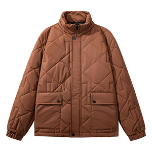 2026 Custom Fashion Unisex Canvas Puffer <b>Jacket</b> with Cotton <b>Filling</b> Letter Pattern Winter - Product Image 4