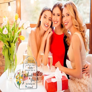 Support de présentation en acrylique en forme de cœur, cadeau de remerciement pour les employés, cadeau de départ pour les collègues, cadeau de retraite pour les femmes - Product Image 6