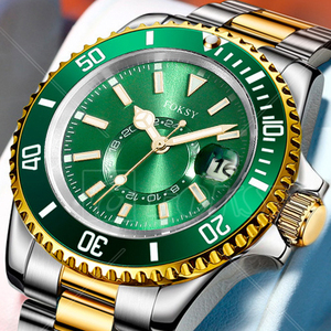 Montres de poignet à quartz étanches en acier inoxydable de luxe avec logo de marque personnalisé vintage de haute qualité vente en gros de montres <span class=keywords><strong>bracelet</strong></span> pour hommes - Product Image 1