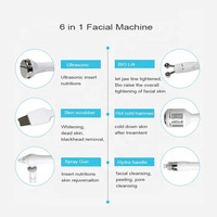 Equipo de Belleza Facial 6 en 1 de Alta Calidad y Bajo Precio, Hidrodermoabrasión con Oxígeno, Peeling Hidro Aqua, para Salón y Hogar