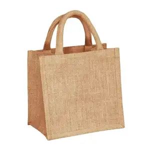 Hochwertige Mode Jute taschen Einkaufstasche mit benutzer definiertem Logo Großhandel Günstige Jute taschen Großhandel