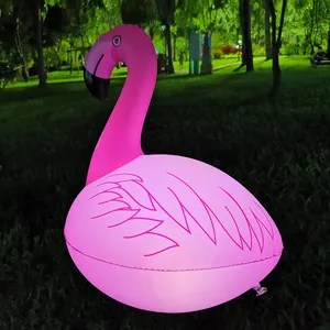 Cootay IP68 lampu taman tenaga surya tahan air lampu dekorasi lampu surya luar ruangan dapat ditiup Flamingo