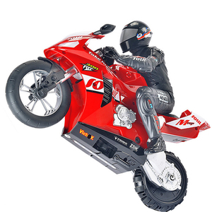 Vente Flash Moto RC 1:6 pour cascades, voiture de cascade à dérive à 360 degrés, jouet télécommandé 2.4G avec lumières - Product Image 1