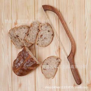 <b>Bread</b> <b>Knife</b> Wooden Handle Stainless Steel Blade 12 In Above For Home Kitchen Slicing - Product Image 1