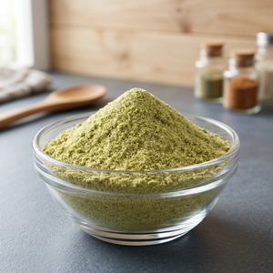 Flocons d'okra lyophilisés en vrac de qualité alimentaire supérieure, légers et croustillants, au goût végétal doux, 100 % ingrédient d'okra, pour cuisine végétalienne et végétarienne - Product Image 3