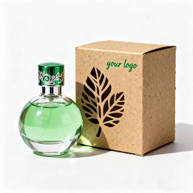 Empty Perfume Bottle with Box Packaging