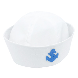 Fantasioso <span class=keywords><strong>cappello</strong></span> da marinaio <span class=keywords><strong>capitano</strong></span> bianco per feste e feste accessori in Costume - Product Image 5