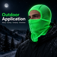 Balaclava tricotée lumineuse personnalisée, respirante et imperméable, taille adulte unisexe, masque de ski, couvre-visage d'hiver pour activités de plein air