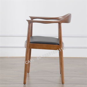 Bán buôn <span class=keywords><strong>Hans</strong></span> <span class=keywords><strong>Wegner</strong></span> Vòng ghế bản sao sợi nhỏ da ghế gỗ rắn ăn uống ghế cho nhà hàng quán cà phê - Product Image 4