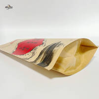 Prix d'usine, sac d'emballage alimentaire personnalisé imprimé, sac en papier kraft avec fermeture éclair pour graines de melon