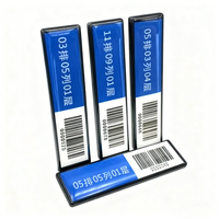HT513 Etiqueta RFID HF Estante 13.56MHz ISO15693 Gestion Bibliotecaria 40 Años Retención Datos Adhesivo 3M