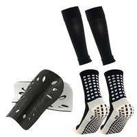 Chaussettes de football de haute qualité avec protection des mollets et des tibias, antidérapantes, séchage rapide, logo personnalisé sur le bord et le bas