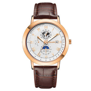 Montres de sport décontractées pour hommes bracelet en cuir calendrier montres à quartz déstockage Reloj Hombre Erkek Kol Saati - Product Image 1