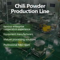 Línea de Producción de Chile en Polvo, Línea Industrial de Procesamiento de Chile, Automática, de Alta Capacidad, 500-1000 kg
