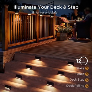 Lampes solaires LED étanches IP65 pour jardin, patio extérieur, murs et escaliers – Éclairage solaire lumineux pour marches et clôtures - Product Image 6