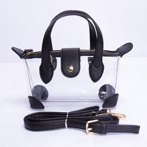 Custom DIY Portable Women's Zipper Waterproof Crossbody <b>Bag</b> <b>Clear</b> PVC Mini Tote Shoulder Messenger <b>Bag</b> Fashionable <b>Travel</b> - Product Image 1