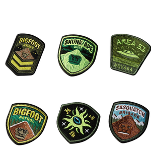 服服帽子バッグ用カスタムメイド刺繍パッチに縫い付けスポーツチームアパレルブランドラベルバッジとアクセサリー - Product Image 2