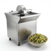 Mesin Pencacah Daging & Sayuran Otomatis Stainless Steel Komersial 1500W untuk Pabrik Pengolahan