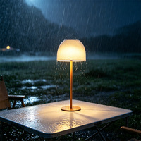 Lampe de bureau à arc solaire pour le camping en plein air - Étanche, charge rapide 2A, lumière LED avec batterie 3600mAh