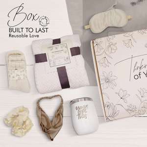 Canasta de Regalo de Recuperación para Mujeres, Cesta de Bienestar para Después de la Cirugía, Caja de Pensamiento Positivo con Manta para Niñas - Product Image 6