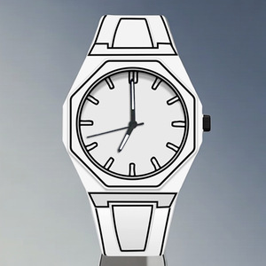 Reloj de Cuarzo Negro Pintime Nuevo, con Diseño de <span class=keywords><strong>Anime</strong></span> Moderno, Líneas Bidimensionales, Estilo Artístico, <span class=keywords><strong>para</strong></span> Estudiantes, Hombres y Mujeres - Product Image 2