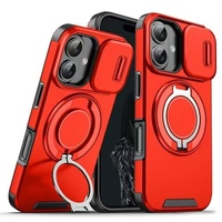 Magnetische schuifvenster TPU hoes voor 17/18 Pro Max/14 Plus/15 Pro Max, anti-val bescherming, draadloos opladen compatibel, unisex