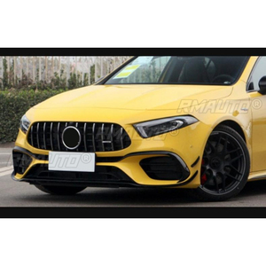 Mercedes Benz W177 A180 A200 A220 A35 A45 AMG 2018+ Araç Ön Tampon Splitter Difüzör Gövde Kiti Tampon Koruyucu Kapak - Product Image 4