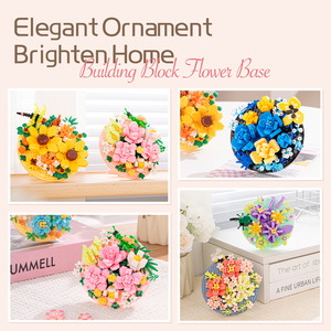 Base de Flores Artísticas Preservadas para Decoración del Hogar, Bloques de Construcción con Diseño Floral, Set de Regalo Creativo para Jardín Botánico DIY - Product Image 4