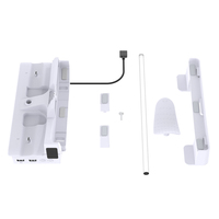 Support de refroidissement LED RGB PS5 Pro avec double station de charge pour console PS5, support de rangement horizontal avec support pour écouteurs