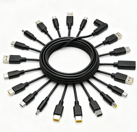 Chargeur universel pour ordinateur portable 45W, technologie GaN, pour la maison, le bureau et les voyages, avec 8 embouts DC, prise C6 pour Dell, HP, Lenovo, logo personnalisé disponible
