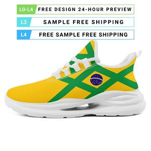 Chaussures de sport personnalisées en gros <span class=keywords><strong>avec</strong></span> nom d'équipe, série OEM ODM, impression à la demande, logo personnalisé, baskets respirantes FN079-26027049-4 - Product Image 3