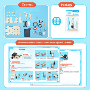 Kit Auto Robot con Sensore Intelligente, Progetto di Ingegneria Pratico, Veicolo in Compensato Tagliato al Laser, Giocattolo Educativo Montessori <span class=keywords><strong>per</strong></span> Bambini, Regalo di Compleanno - Product Image 5