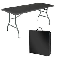 180cm 6ft Hdpe Outdoor Cheap Camping Table pliante en plastique à chevalet