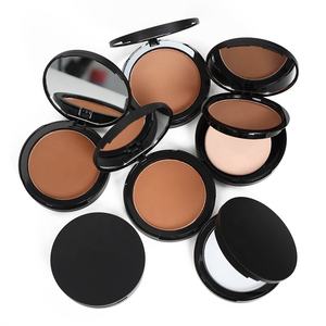 Poudre Compacte Vegan Personnalisée 11 Couleurs Maquillage Fond de <span class=keywords><strong>Teint</strong></span> Longue Durée Couvrance Totale Mat Poudre Pressée pour Peau Foncée - Product Image 1