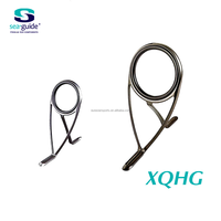 Anneau de guidage double Seaguide XQHG en acier inoxydable avec anneau SIC, léger, pour la construction de cannes à pêche spinning et casting