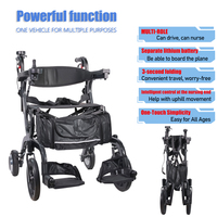 Déambulateur électrique 3-en-1: Marcheur à assistance électrique pliable et léger avec siège et panier pour le soutien à l'extérieur et au shopping