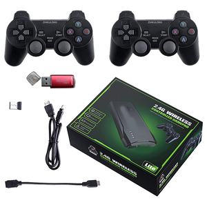 M8 4K HD <span class=keywords><strong>Console</strong></span> per videogiochi 20000 giochi 64GB Built-in Twin 2.4G Controller <span class=keywords><strong>Wireless</strong></span> <span class=keywords><strong>Retro</strong></span> giochi regali di natale - Product Image 6