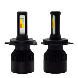 Système d'éclairage automobile LED H4 en gros, logo personnalisé, emballage OEM, 4400LM, 50 000 heures, alliage d'aluminium, quatre couleurs, pièce auto - Product Image 1