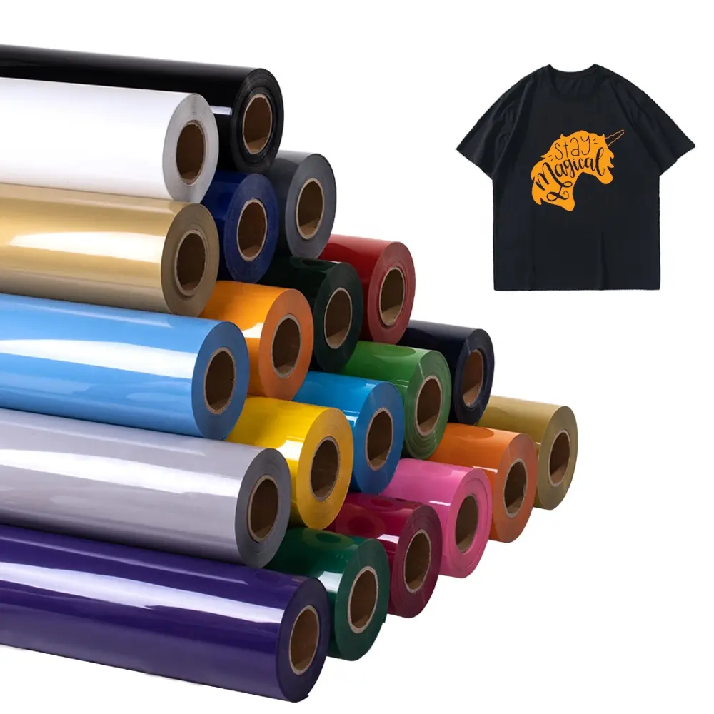 Kunyintong rolos de transferência de calor, vinil brilhante, pequeno, rolos, melhor htv para camisetas, transferência de calor, peeling do vinil, para ferro