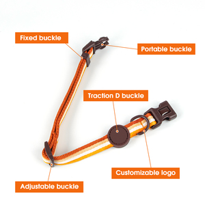 Collar de perro de correa de nailon duradero de estilo urbano, collares básicos suaves para mascotas, collares ajustables elegantes para perros con seguridad de liberación rápida - Product Image 3