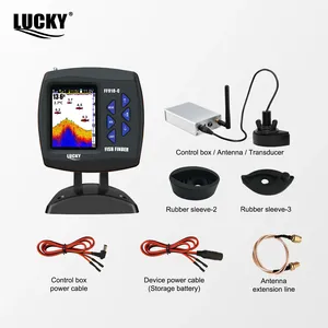 เครื่องหาปลาไร้สายหน้าจอ LCD 183 ม. รีโมทเหยื่อตกปลา IP68 กันน้ำแบตเตอรี่ลิเธียมเรือตกปลา <span class=keywords><strong>LUCKY</strong></span> FF-918CWL - Product Image 4