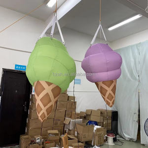 巨型悬挂式充气冰淇淋模型引人注目的充气冰棒或冰糕展示模型，适用于活动促销和活动组织 - Product Image 1