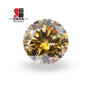 Baifu เครื่องประดับขายส่งราคาคุณภาพสูงหลวมรอบสีเข้มแชมเปญ moissanite - Product Image 1