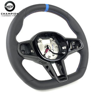 Op maat gemaakte carbon fiber stuurwiel voor BMW G20 G21 G22 G42 G80 G82 G87 M2 M3 M4 LCI leder suède auto accessoires - Product Image 3
