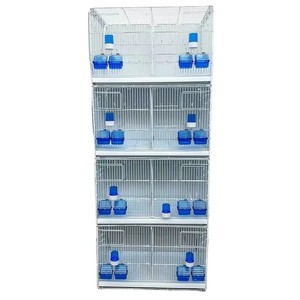 <span class=keywords><strong>Cage</strong></span> à oiseaux personnalisée KWS en acier inoxydable, support de plateau en plastique à épissure mobile multicouche à motif solide à vendre - Product Image 2