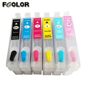 6 Color T0821N Refillable Ink Cartridge For Epson T50