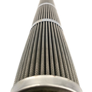 Séparateur d'huile de cylindre de filtre de bougie de maille métallique perforée d'acier inoxydable à hautes températures pour des fournitures de filtre de filament - Product Image 1