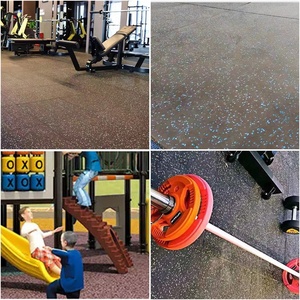 Chống cháy cao su sàn nhà máy RoHS cao su Mat 15% EPDM + 85% SBR cho phòng tập thể dục sàn - Product Image 5